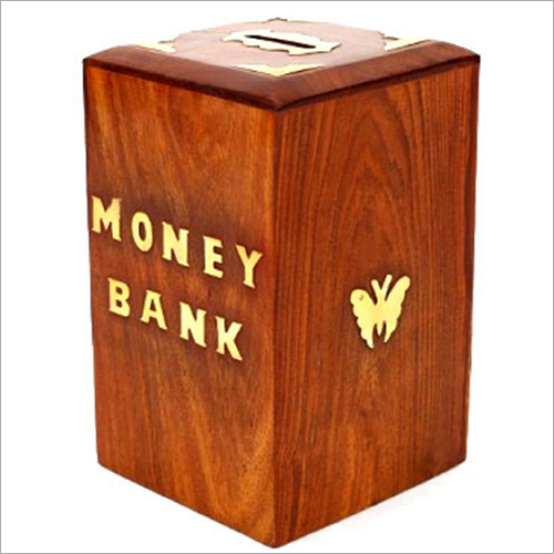 Wood Wooden Piggy Bank