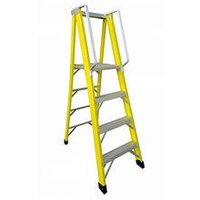 FRP  PLATFORM STEP LADDER ( WITH RAILING )