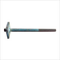 Holding Bolt - Mild Steel, Half Thread, Round Shape | Corrosion Resistant, Polished Finish, Durable Quality, Industrial Application