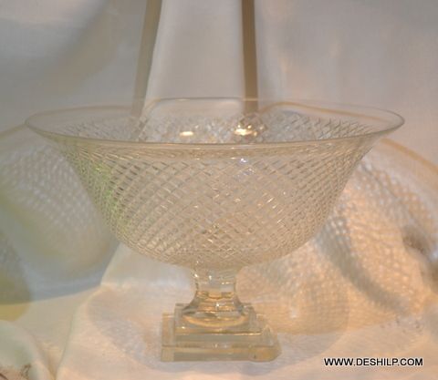 Crystal Glass Fruits Bowl