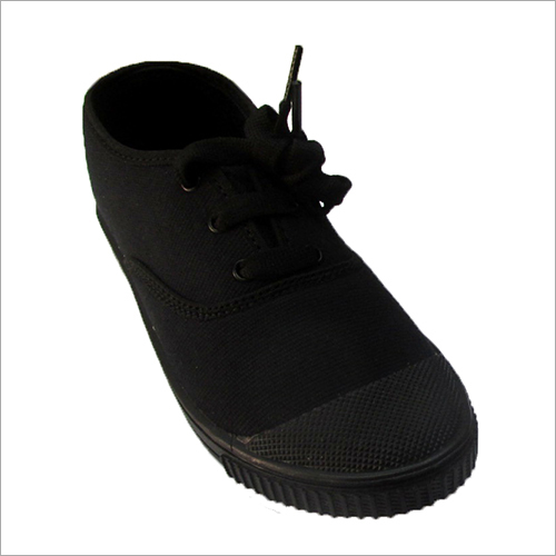 Washable Boys Black School Shoes