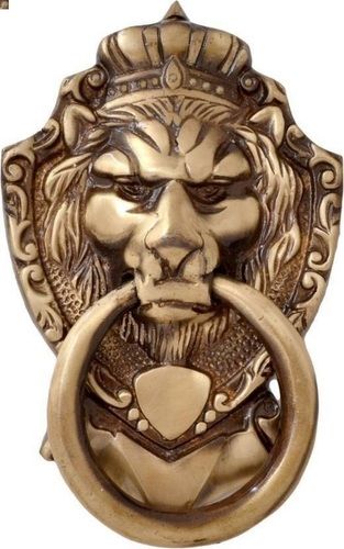 Brass Antique Lion Door Knocker