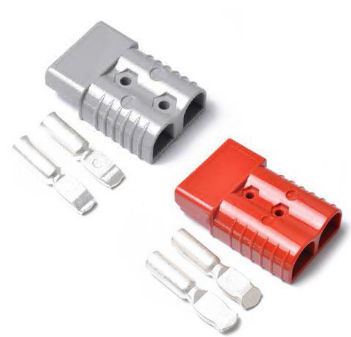 Anderson Connector AC175D - Polycarbonate 8x5.4x2.5cm Red, Silver Coated Copper, 175 Amp, Weather Resistant, Vibration Lock