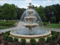 White Statue Dome Fountain