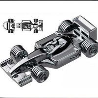 Quace Racing Car Metal USB Pen Drive (X1629)