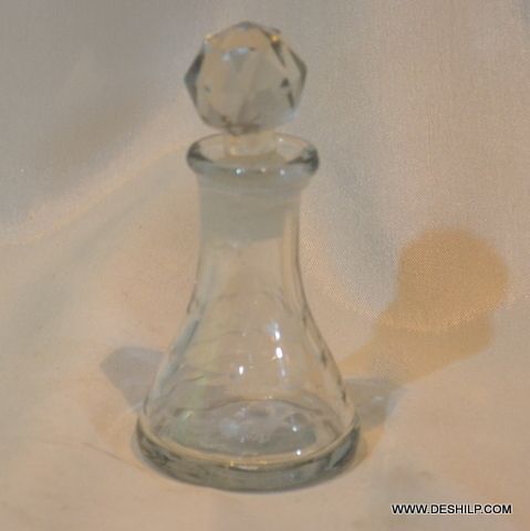 Sml Glass Perfume Bottle & Decanter
