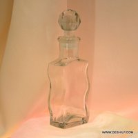 Clear Glass Antique Perfume Bottle
