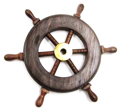 Wooden Ship Wheel 6 Inch