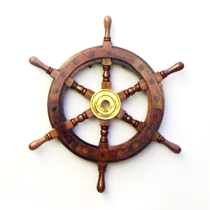 Antique Wooden Ship Wheel 12 Inch