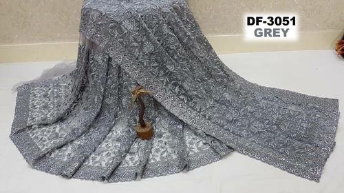 Grey Nylon Sarees