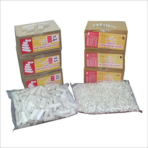 White Electric Ceramic Beads