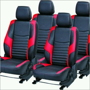 Pure Black Leather Car Seat Cover