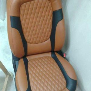 Brown Leather Car Seat Cover