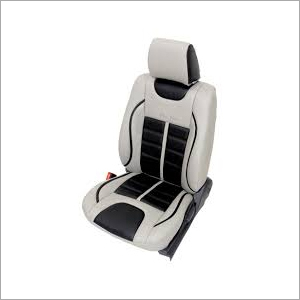 White Synthetic Leather Car Seat Cover