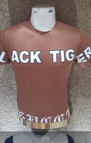 Round Neck T-Shirt - Cotton Material, Available in L, M, XL Sizes | Plain Design, Short Sleeves, O-Neck Collar, One Time Wash Warranty