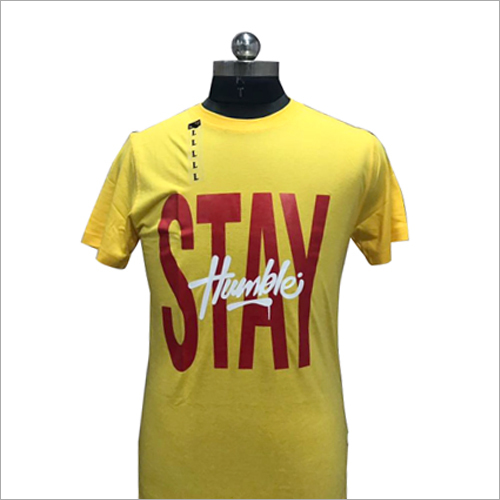 Mens Round Neck Lycra T Shirt
