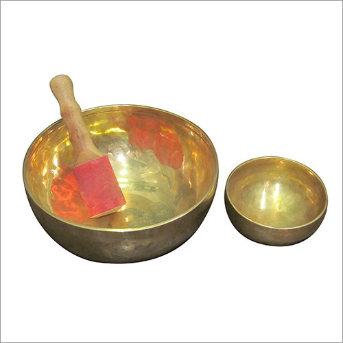 Golden Buddha Singing Metal Bowl