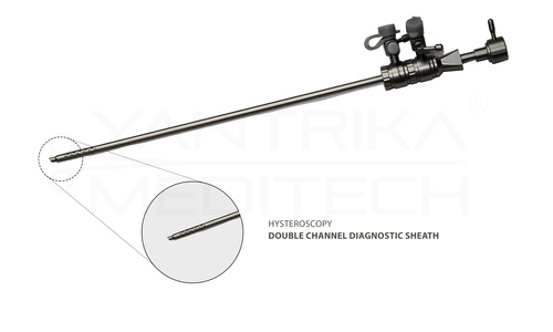 Steel Double Channel Diagnostic Sheath