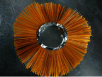 Snow sweeping brush