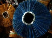 Snow sweeping brush