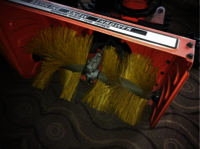 Snow sweeping brush