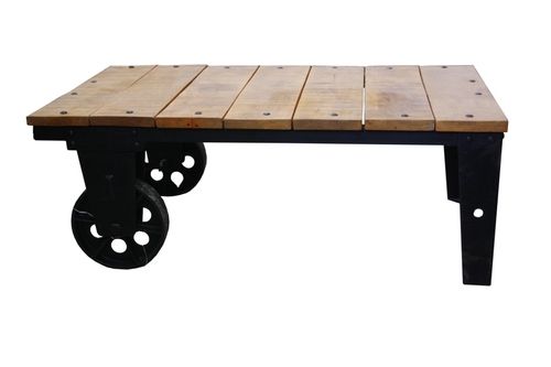 Industrial modern coffee table