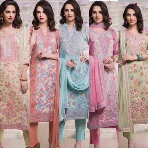 Multiple Color Ladies Pashmina Suit