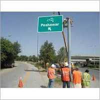 Cantilever Sign Board Installation