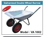 Galvanised Double Wheel Barrow