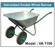 Galvanised Double Wheel Barrow 95 Litres