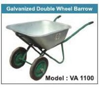Galvanised Double Wheel Barrow