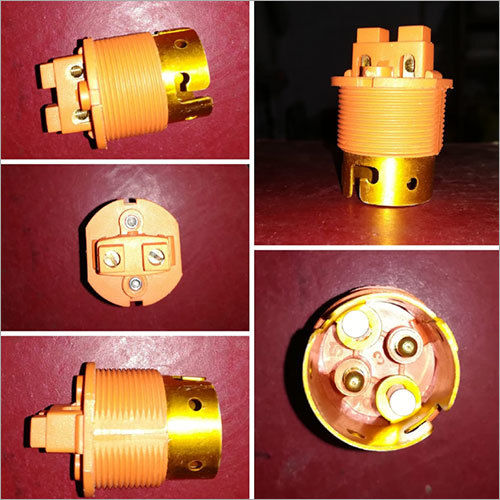 Plastic Lamp Holder Body - Color: Yellow