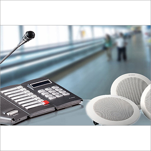 Public Address System - PVC, SS Steel, Fiber Construction | Black Color, 1-2 Year Warranty, Alarm Feature, Suitable for Institutions and Commercial Events