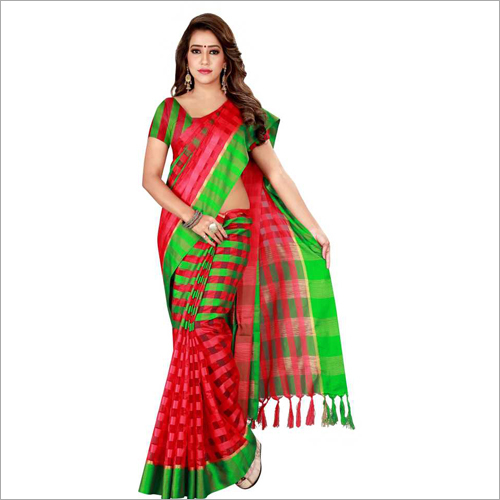 Multi Color Ladies Designer Chiffon Saree