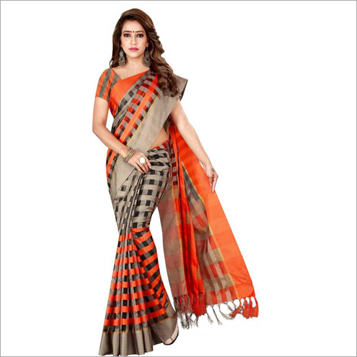 Multi Color Ladies Party Wear Chiffon Saree