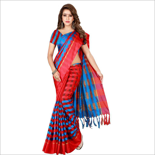 Multi Color Ladies Party Wear Silk Saree