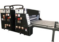 Semi-Auto Water-Ink Carrugated Paperboard Printing Slotting Die-Cutting Machine For Carton Box