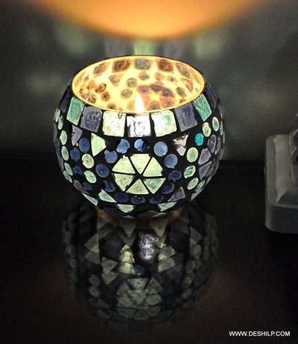 Lamp Small T Light Candle Holder - Material: Glass