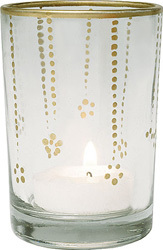 Smaller T Light Candle Holder With Clear Finish