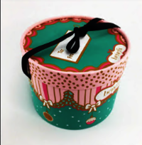 handcraft round gift box for hat or gift storage