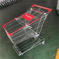 SS Wire Mesh Supermarket Trolley