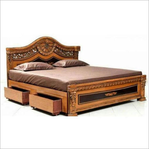 Wooden Double Bed No Assembly Required, Double Bed Wooden