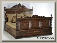 Designer Wooden Double Bed - Artwork: Handmade