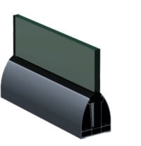 SRS 07 CP Aluminum Modular Glass Railing