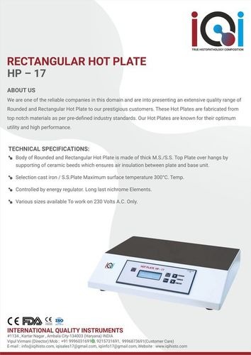 Rectangular Hot Plate