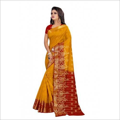 Red & Orange Color And Also Available In All Color Ladies Designer Banarsi Silk Saree