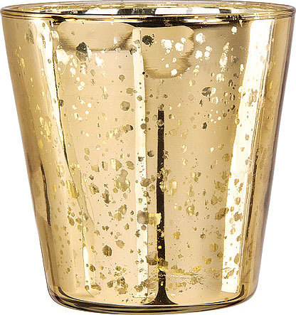 Silver Glass Candle Votive for decoration