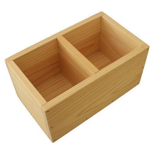 Pinewood Box With Honeycomb Partition