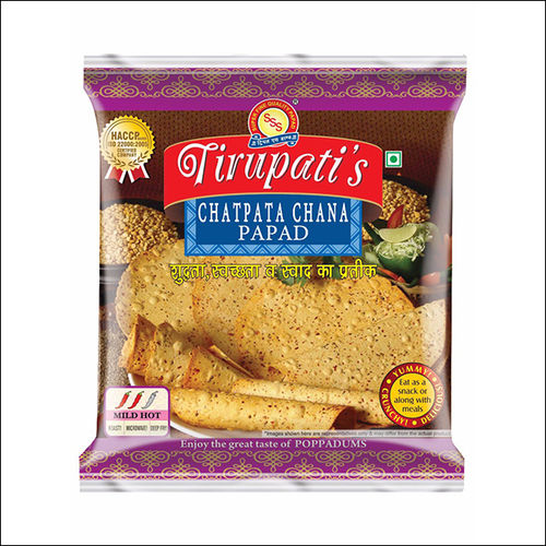 Chatpata Chana Papad