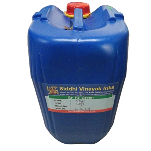 Gravure Green Ink - Water Based Ink, Drum Cartridge Style for Versatile Packaging Applications on Polyethylene, Polyester, PVC with Bright Shiny Prints